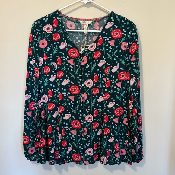 Matilda Jane Tops - NWT Matilda Jane Top Women’s Small Floral Blouse Shirt Flared Cottagecore New